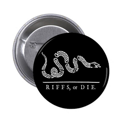 RIFFS OR DIE Revolutionary Snake Logo 1